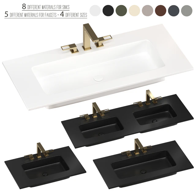 INBANI H tops washbasins set — Descargar