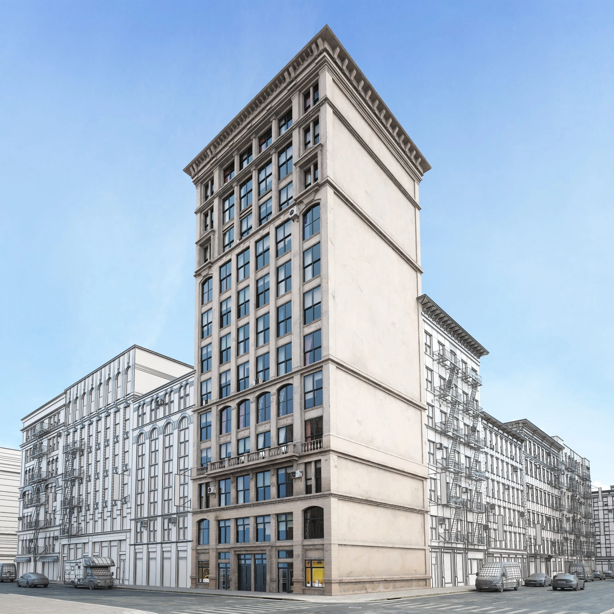 new york style buildings 050 — Descargar