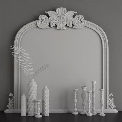 Haversham Overmantel Mirror — Ver 2