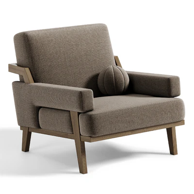 Cigar Ottoman Armchair — Ver 2