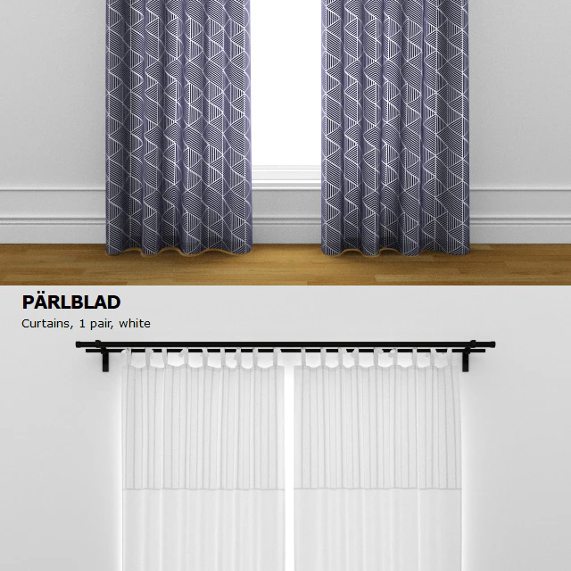 ikea curtain nunnerort and parlblad — Descargar