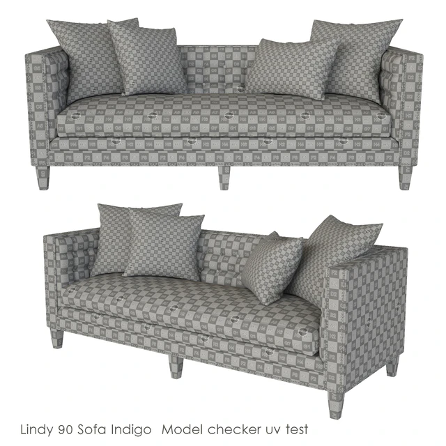 Lindy 90 Sofa Indigo — Скачать