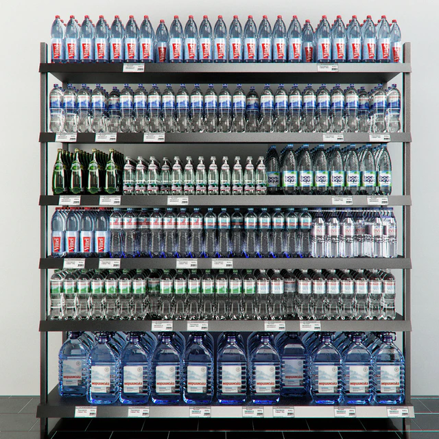 Rack with mineral water — Descargar