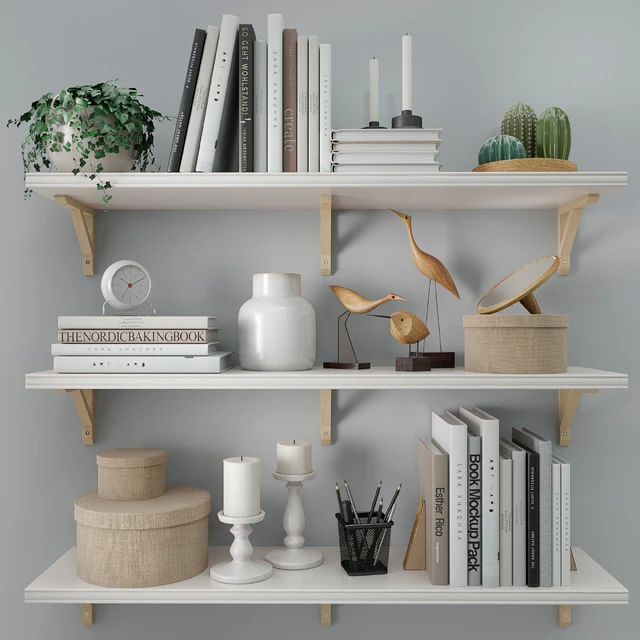 Shelves Bergshult / Sandshult (ikea) with Decorative Filling — Descargar