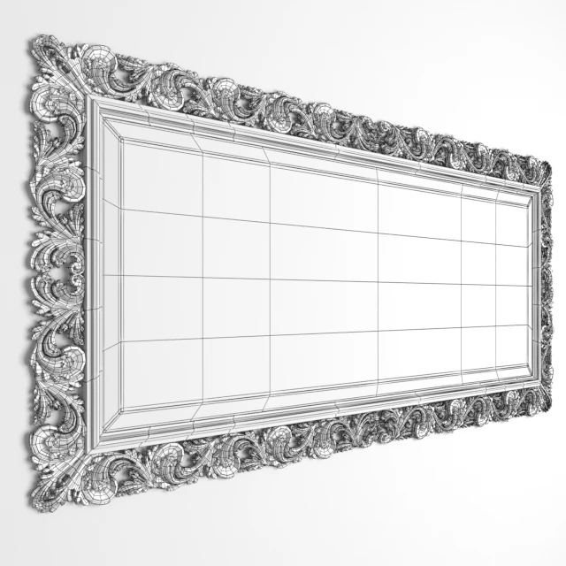 Mirror in carved baguette — Descargar