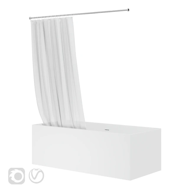 Shower curtain and bathtub Knief shape 70 — Download