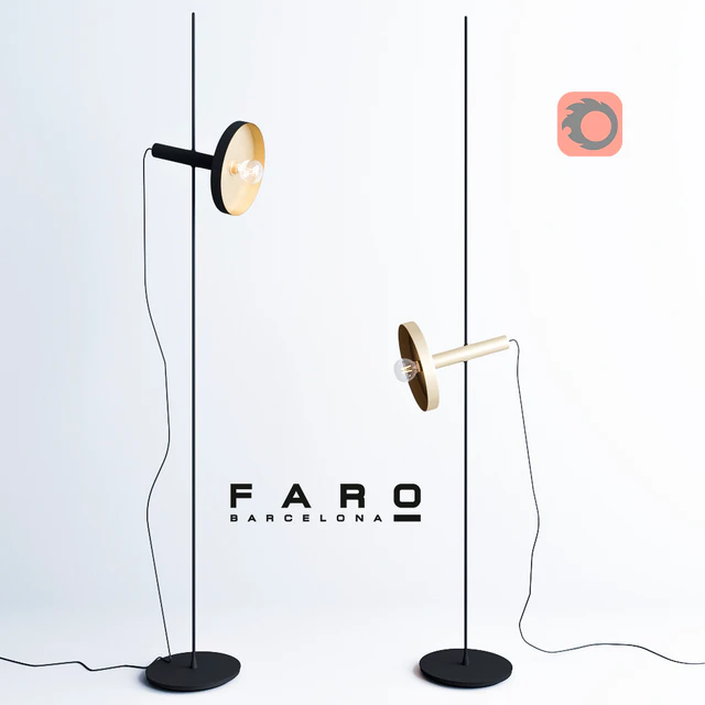 WHIZZ Satin gold and black portable lamp — Скачать