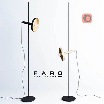 WHIZZ Satin gold and black portable lamp — Вид 1
