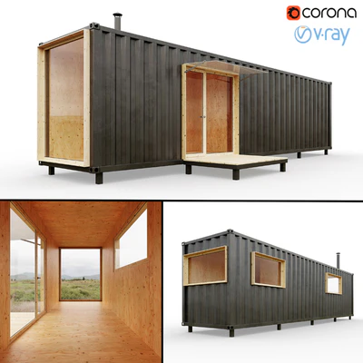 Дом из контейнера / Container house — Вид 1