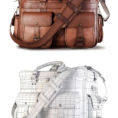 Everett Large Leather Pilot Briefcase Bag — Ver 2