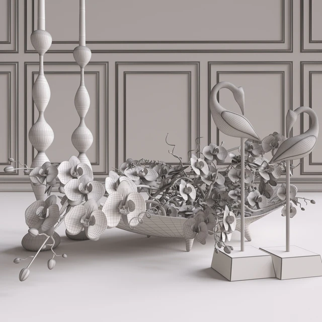 Decorative set. Orchid — Descargar