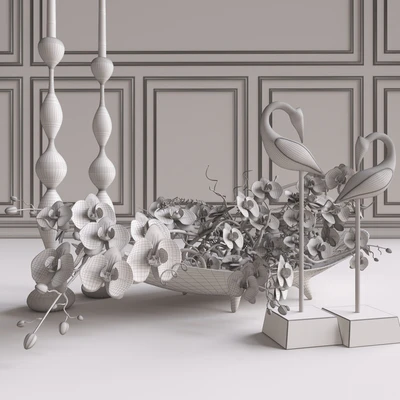 Decorative set. Orchid — Ver 2