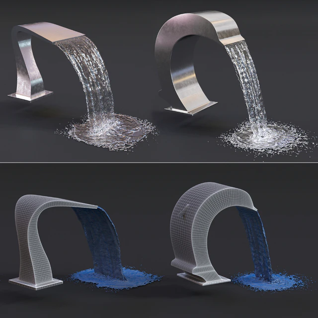 Swimming pool waterfall — Descargar