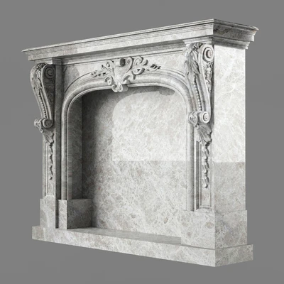 classical fireplace — Ver 1