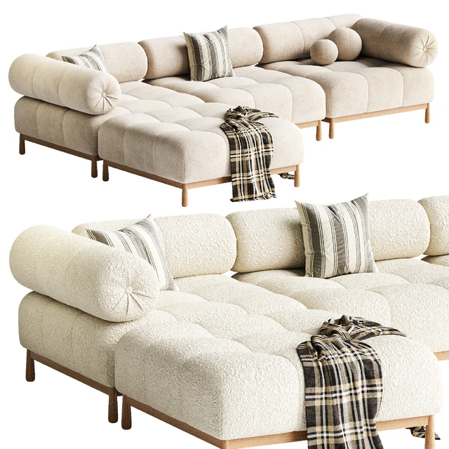 Sevigne 4-Piece Modular Sofa CB2 — Descargar