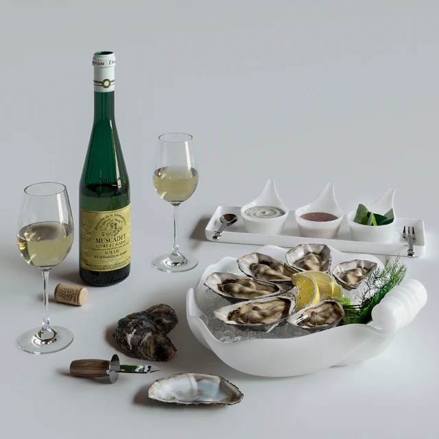 Oysters on a platter — Descargar