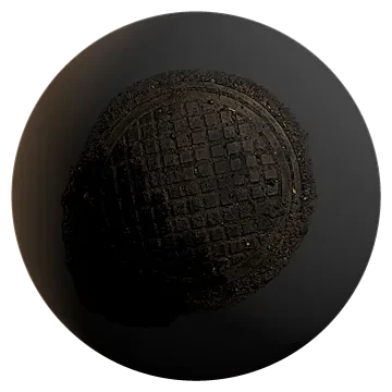 round manhole cover 028 — Descargar