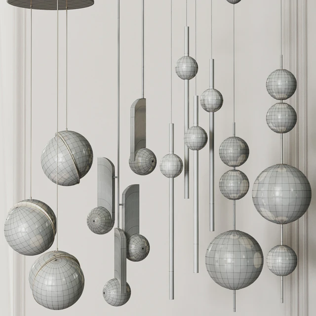 Four Pendant Lights amazing set vol.26 — Скачать
