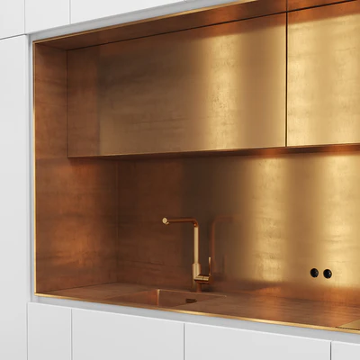 Direct NEL kitchen with brass — Ver 3