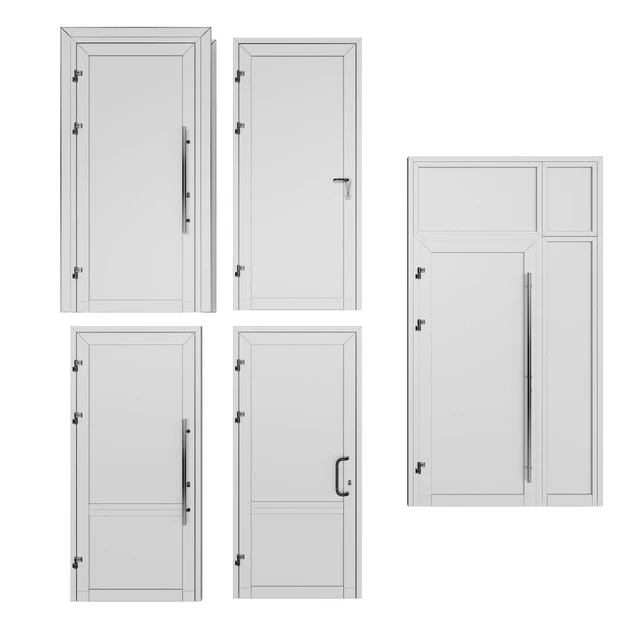 Противопожарные витражные двери 02 — Скачать