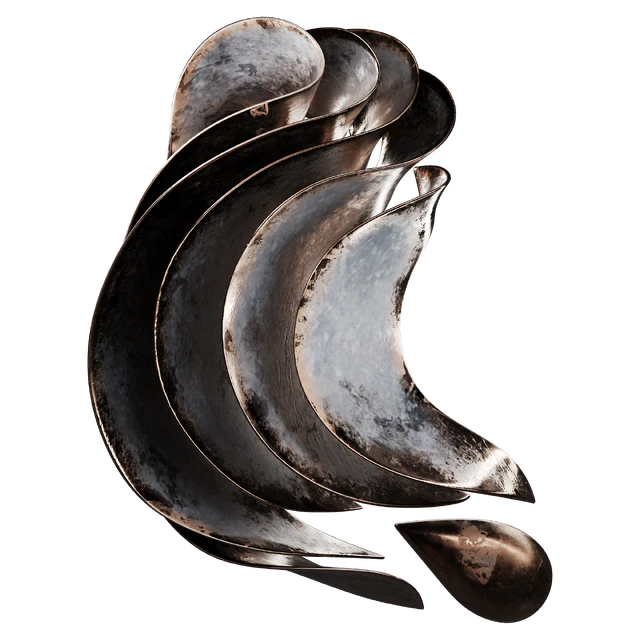 Настенная скульптура Abstract Wave Vasso Fragkou 05 — Скачать