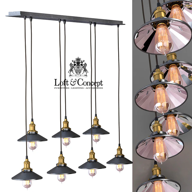 Chandelier Loft Cone Pendant Reflector 7 Line — Descargar