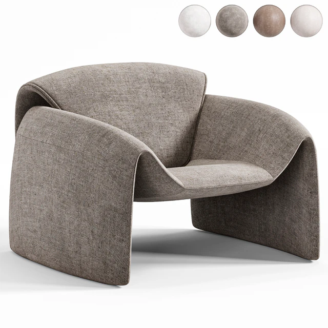 Le Club Armchair By Poliform — Скачать