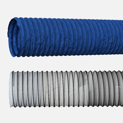 Corrugated ventilation pipe with diffuser — Ver 2