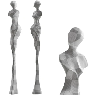 Sculpture Abstract human 02 — View 2