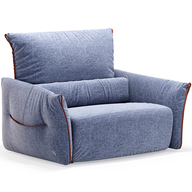 Кресло от фабрики Natuzzi, серия Wellbe — Скачать