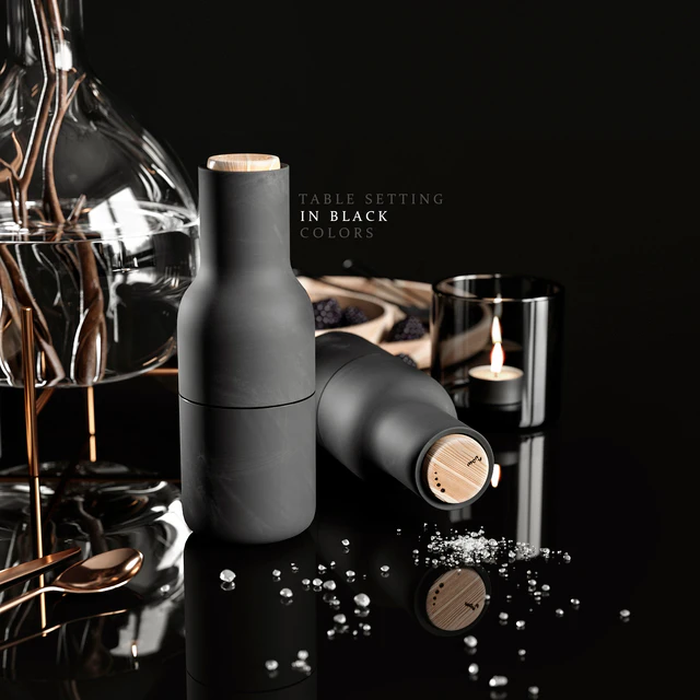 Table setting in black colors 2 — Скачать