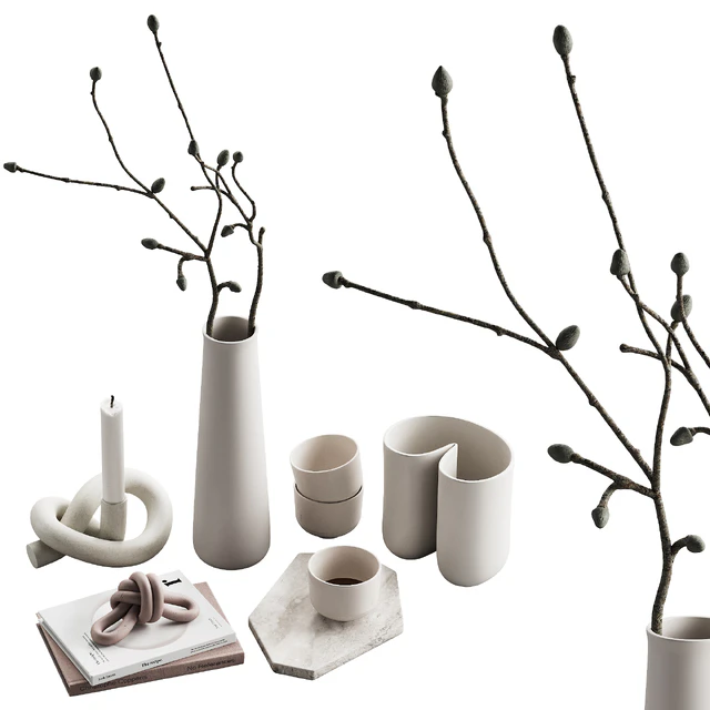 426 decorative set 043 neutral scandi accessories 02 branch & knot — Скачать