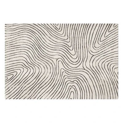 Minimalistic basic carpet with a pattern of lines in several versions — Вид 3
