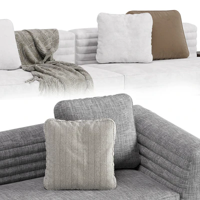 Sofa Roger Minotti 3 Version / 3 Color — Ver 5