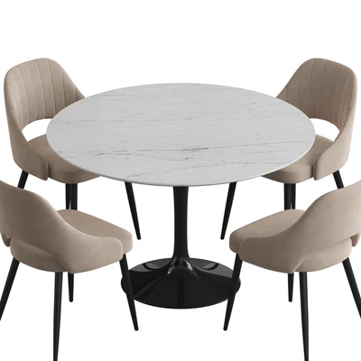 Tulip table M-City Fantine Dining set — Ver 2