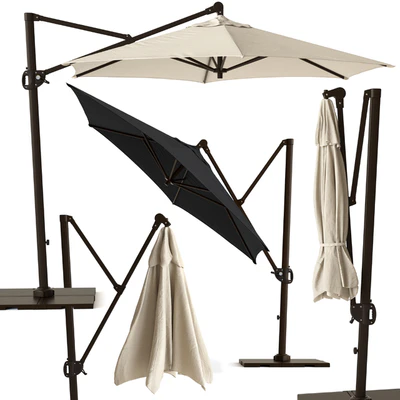 Round Cantilever Outdoor Patio Umbrella Pottery Barn — Вид 1