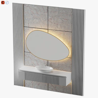 White Bathroom 02 — Вид 3