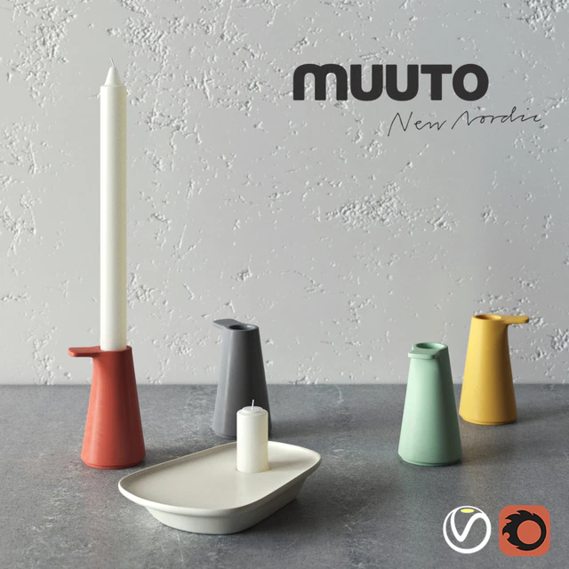 Grip and FLOAT candlesticks by MUUTO — Descargar