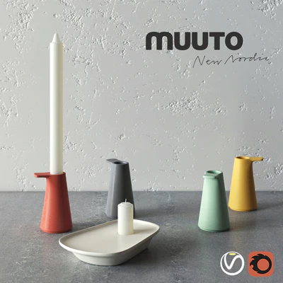 Grip and FLOAT candlesticks by MUUTO — Ver 1