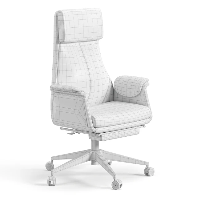 Back Adjustable Swivel Black Executive Chair — Descargar