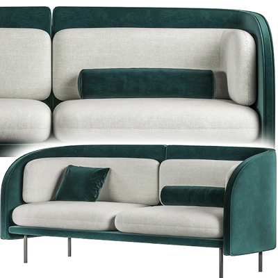 Green minimalimal sofa — Ver 3