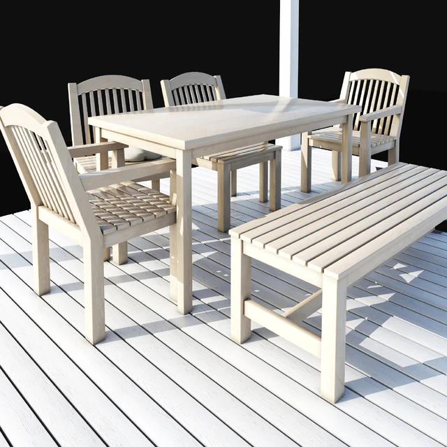 Pergola with garden furniture — Descargar