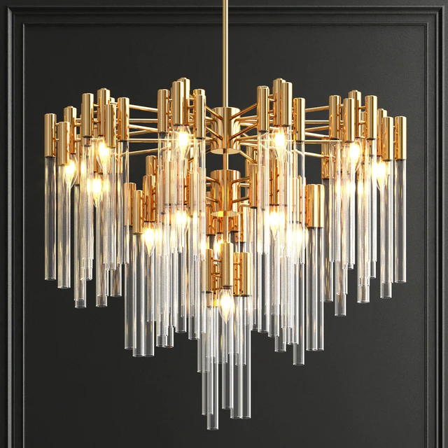 Collection of modern crystal chandeliers — Descargar