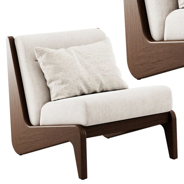 Wooden armchair Fletcher by Soho Home — Descargar
