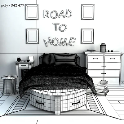 Pottery barn, Speedboat Bed Trundle — Ver 3