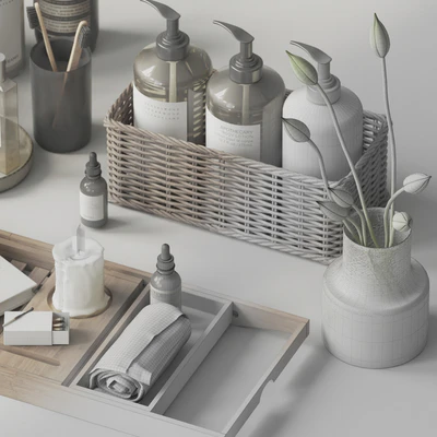 Decorative set for the bathroom - 6 — Ver 4