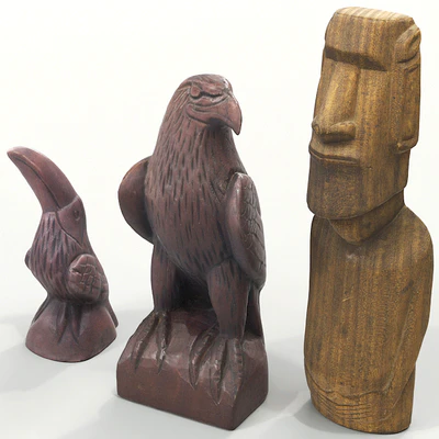 Wooden Statuettes — Ver 1