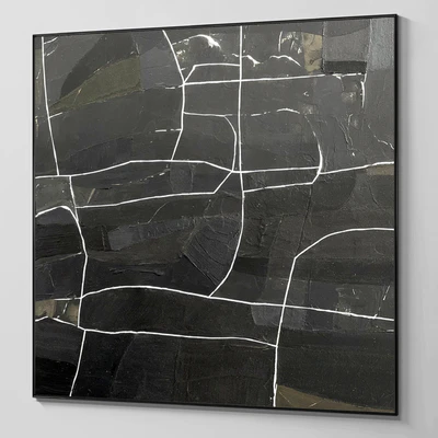 Plaster two square photo frames 19 — Ver 7