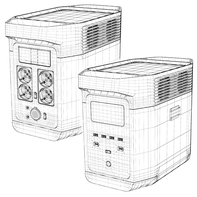 EcoFlow DELTA 2 charging station and battery — Descargar