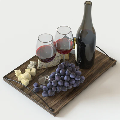 Red Wine & Grapes set — Вид 2